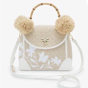 Disney Mickey Mouse Floral Pom Pom Handbag